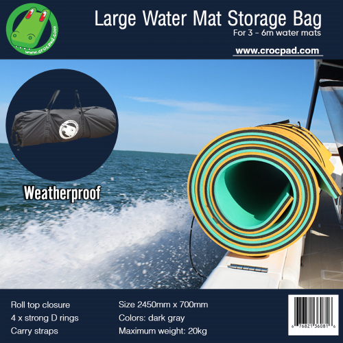 Floating water mat storage bag